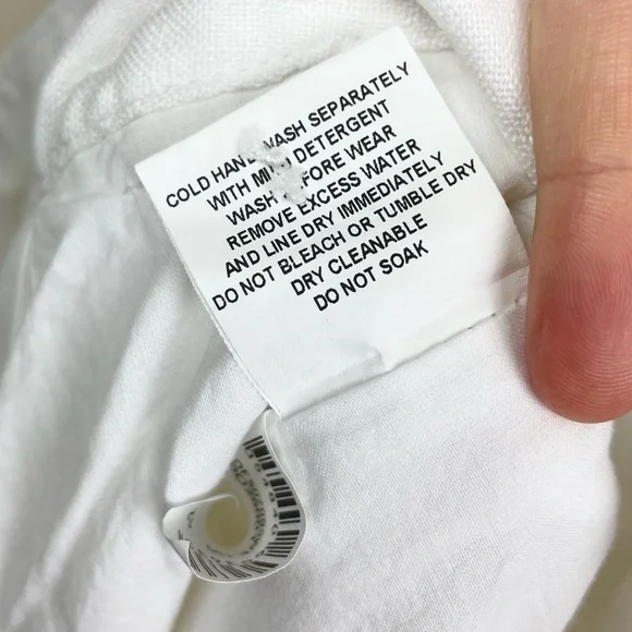 DISSH Women's 8 Kayla White 100% Linen Bermuda Short High Rise Lined Tailored - Picture 15 of 16